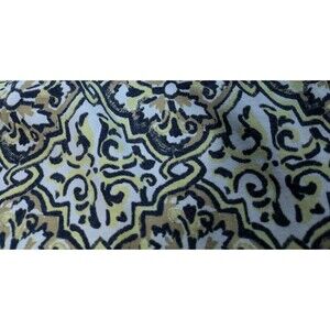 Catherines V-Neck Mosaic Pattern  Women's Tunic 5X  34W 36W Yellow,Black & White